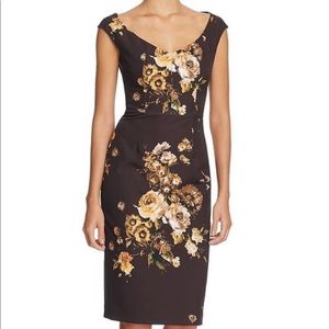 Black Halo Waverly Dress Fall floral